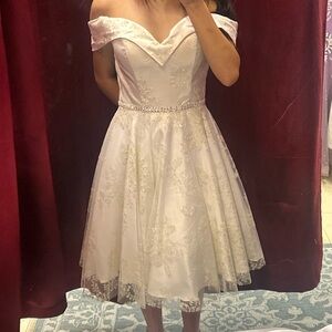 May Queen - Glitter A-Line Homecoming Dress 💕